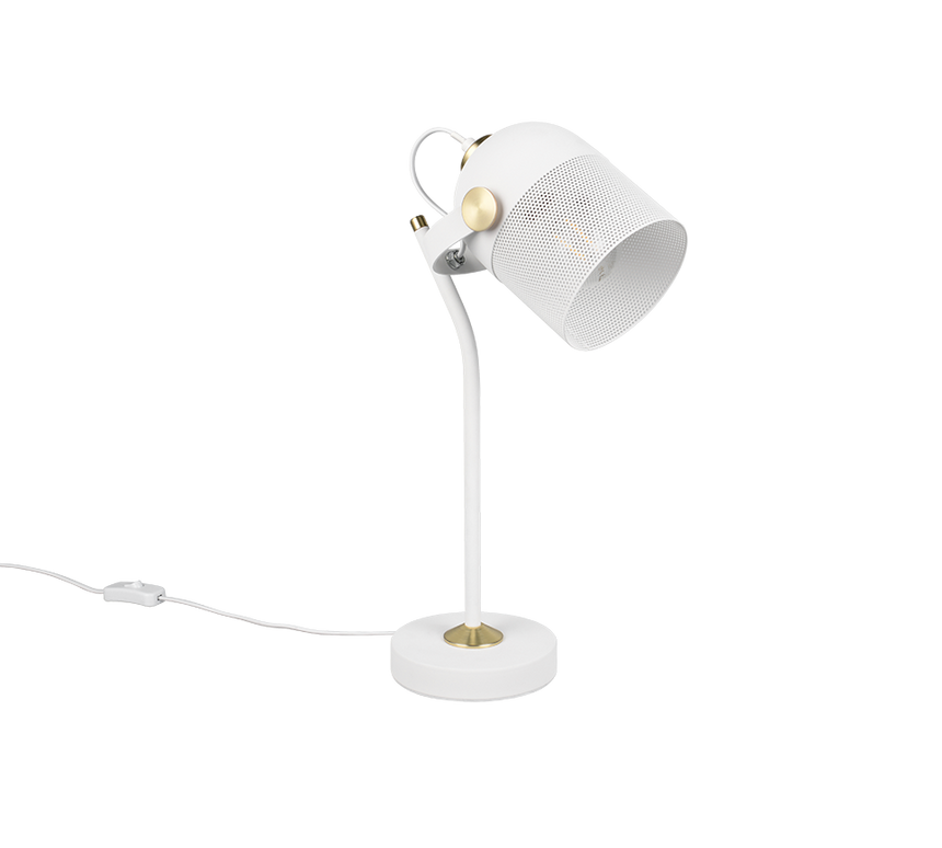 Lámpara de sobremesa Trio Mixa LED blanco mate 2700K 45cm 548200131