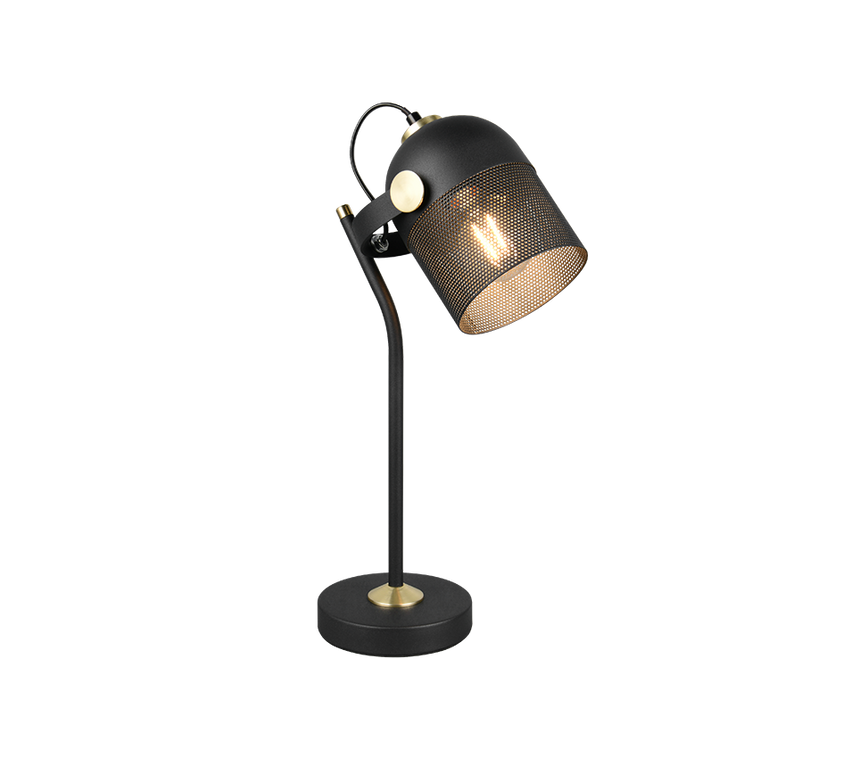 Lámpara de sobremesa Trio Mixa LED negro mate 2700K 45cm 548200132
