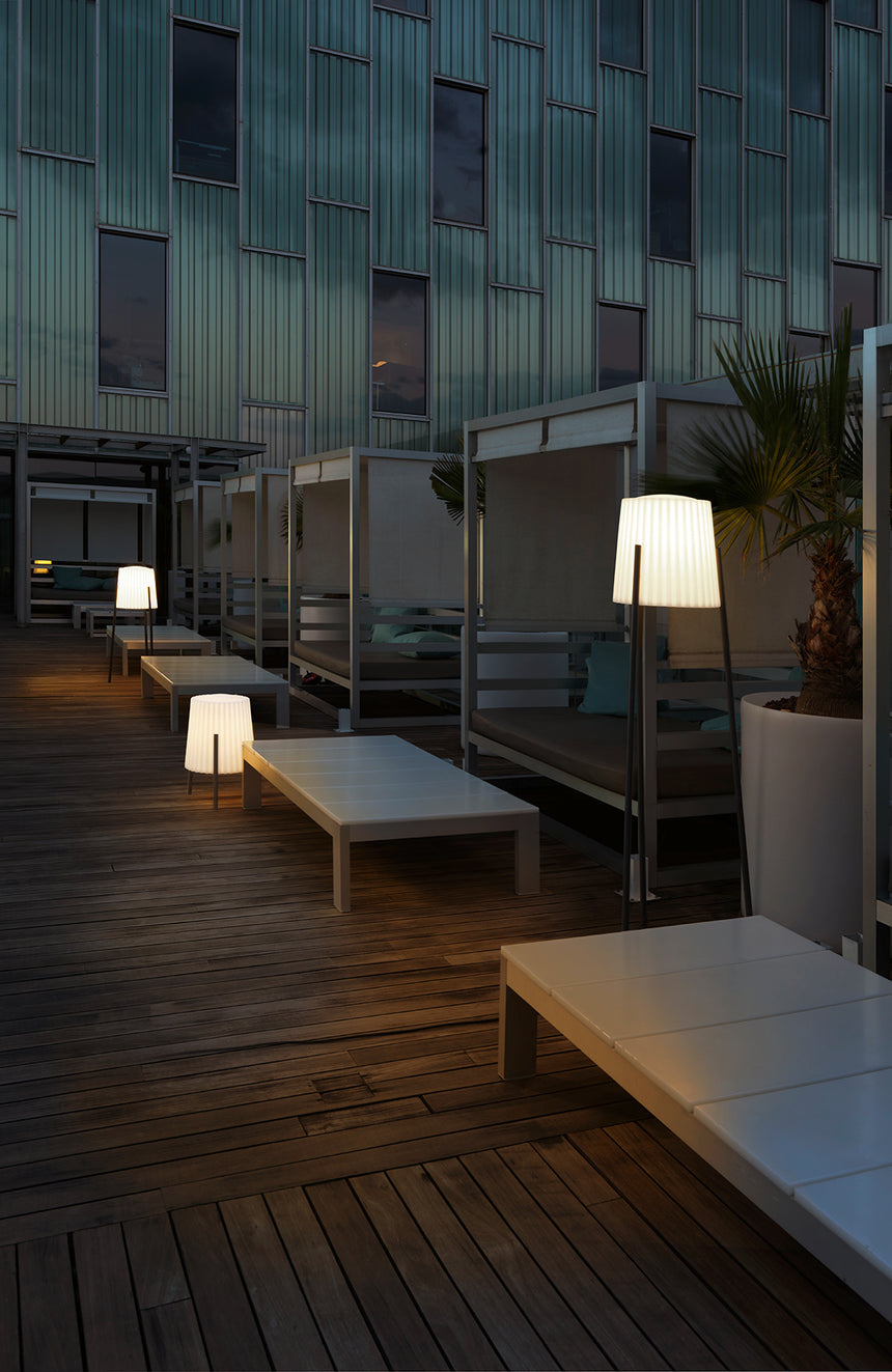 LedsC4 Chillout Table Lamp Barcino E27 15 Urban Grey 55-9880-Z5-M1