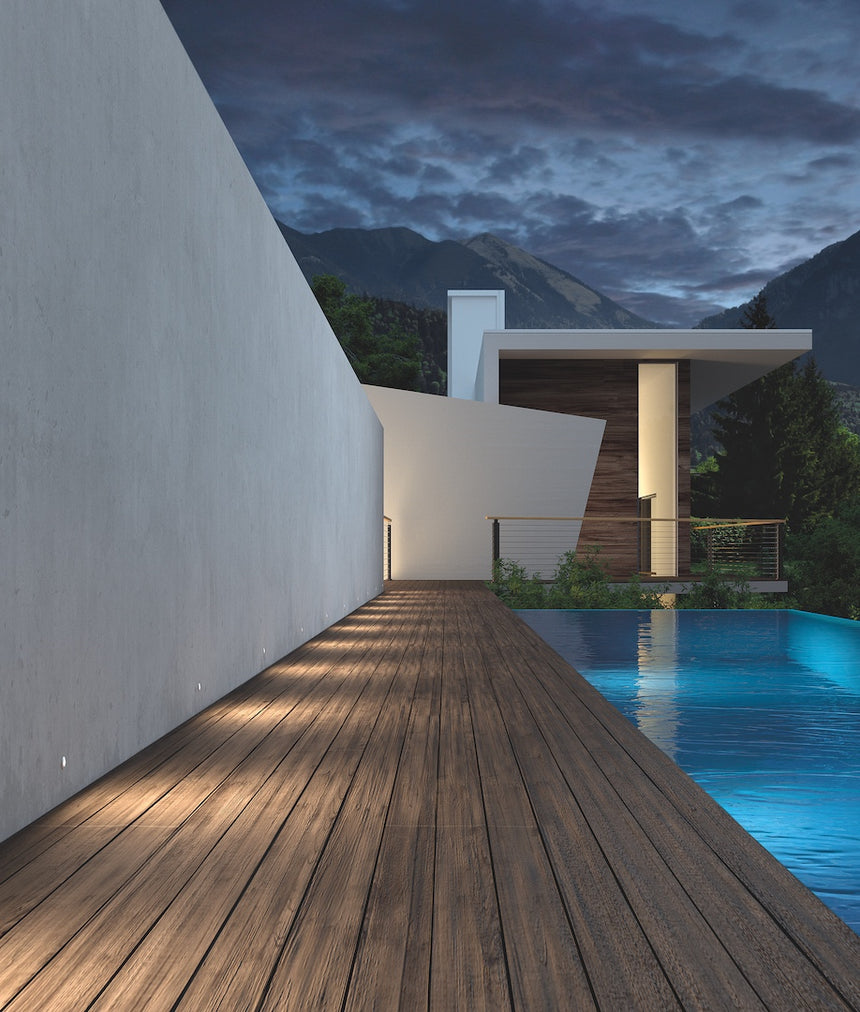 LedsC4 Empotrable de suelo IP66-IP67 Rim Ø20Mm LED 0.5 Blanco Neutro - 4000K Acero Ino 55-E006-CA-CM