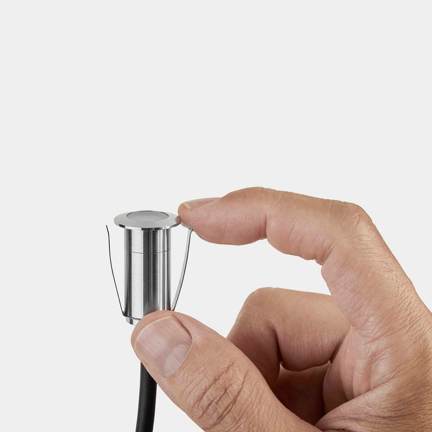 LedsC4 Empotrable de suelo IP66-IP67 Rim Ø20Mm LED 0.5 Blanco Neutro - 4000K Acero Ino 55-E006-CA-CM