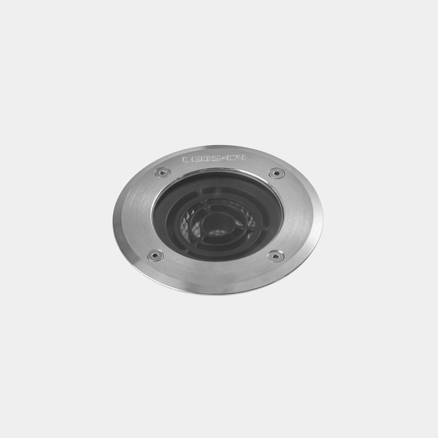 LedsC4 Empotrable de suelo exterior LED IP65-IP67 Kay Ø12,5cm LED blanco cálido 3000K 55-E011-CA-CL