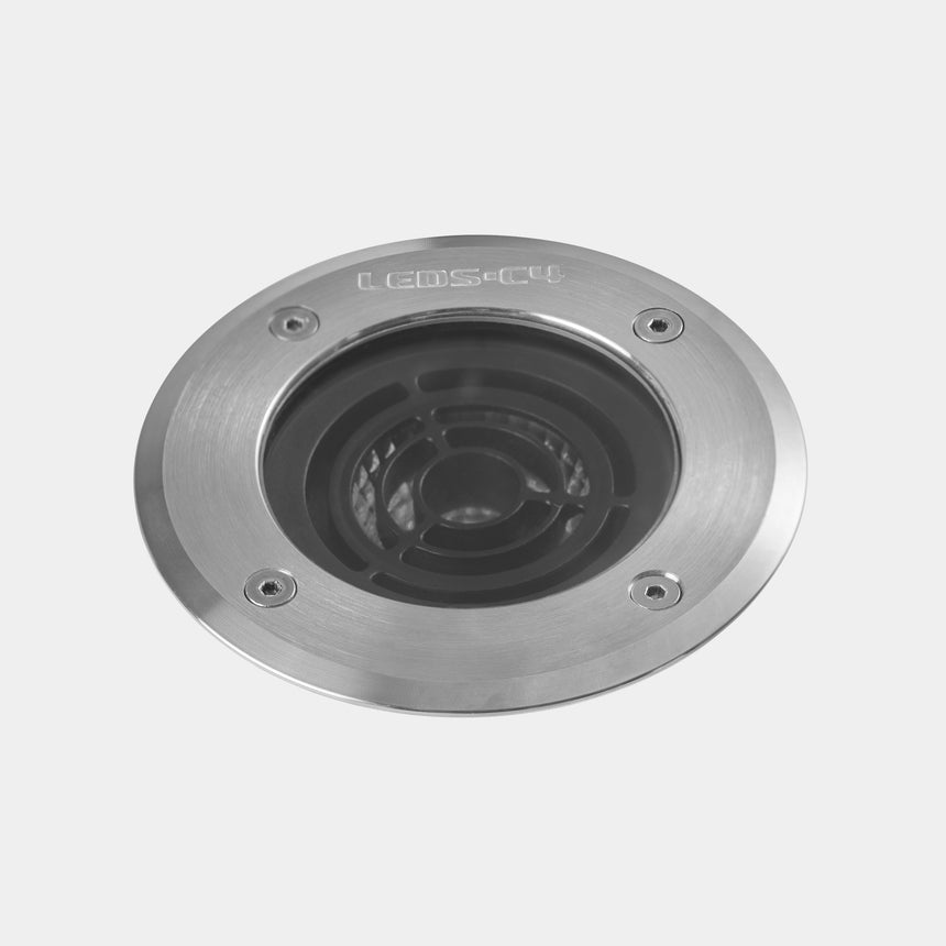 LedsC4 Empotrable de suelo Kay Ø18,5cm LED blanco cálido 55-E020-CA-CL