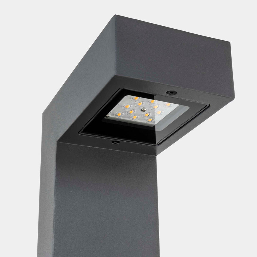 LedsC4 Farola Ele 1 luz LED 26 DALI-2 gris urbano 55-E105-Z5-CK