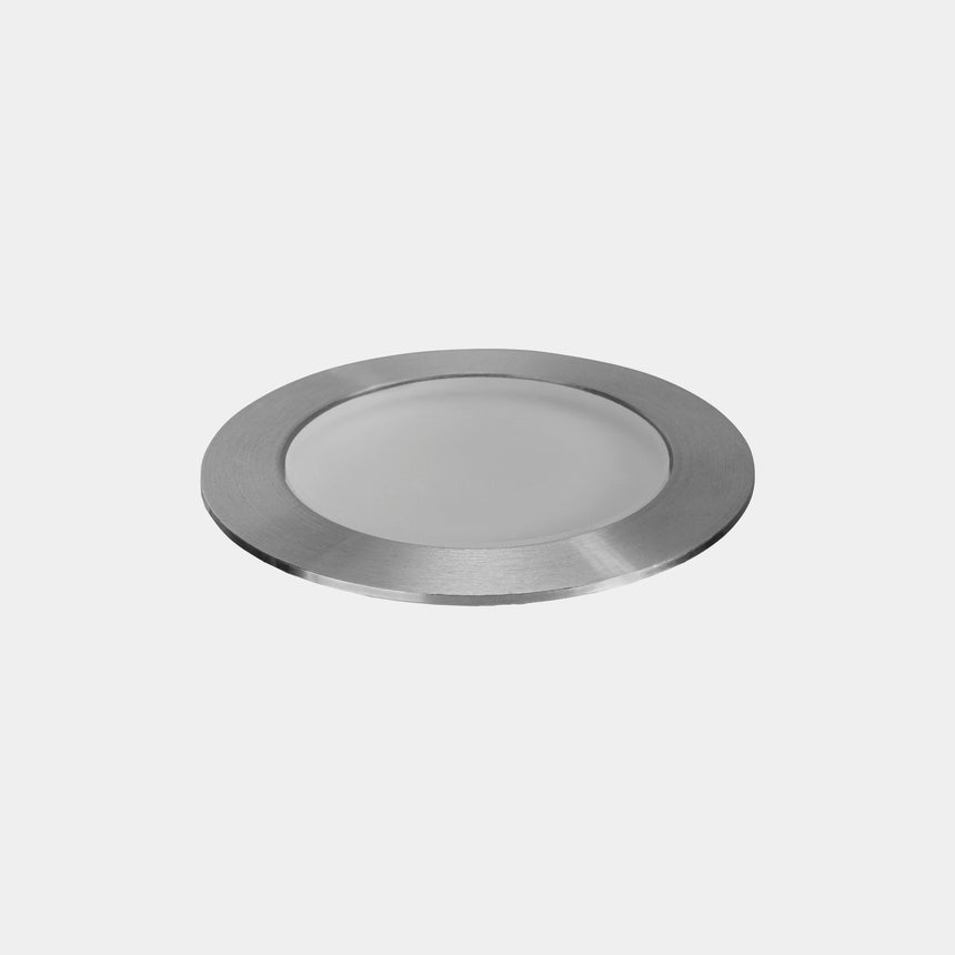 LedsC4 Foco empotrable exterior suelo IP66-IP67 Rim Ø46Mm LED 3000K Acero Inox 55-E151-CA-CL
