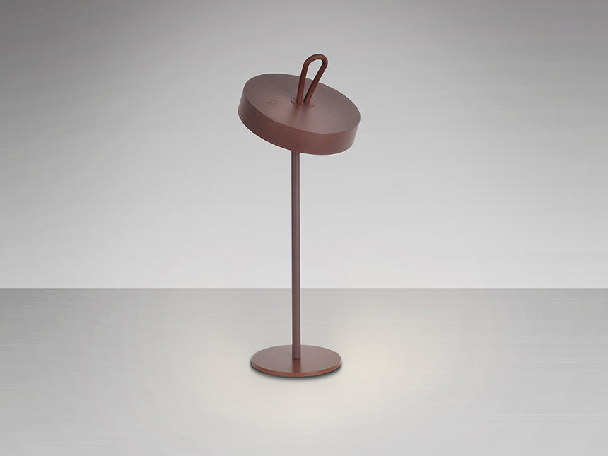 Lámpara de sobremesa Schuller Gong LED corten 3000K exterior IP54 35cm 551821 - imagen 4