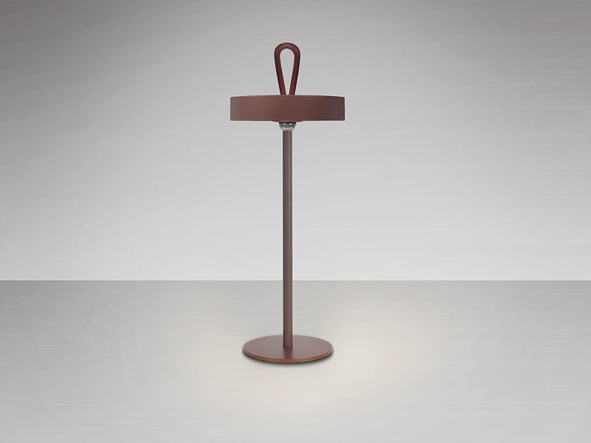 Lámpara de sobremesa Schuller Gong LED corten 3000K exterior IP54 35cm 551821 - imagen 5