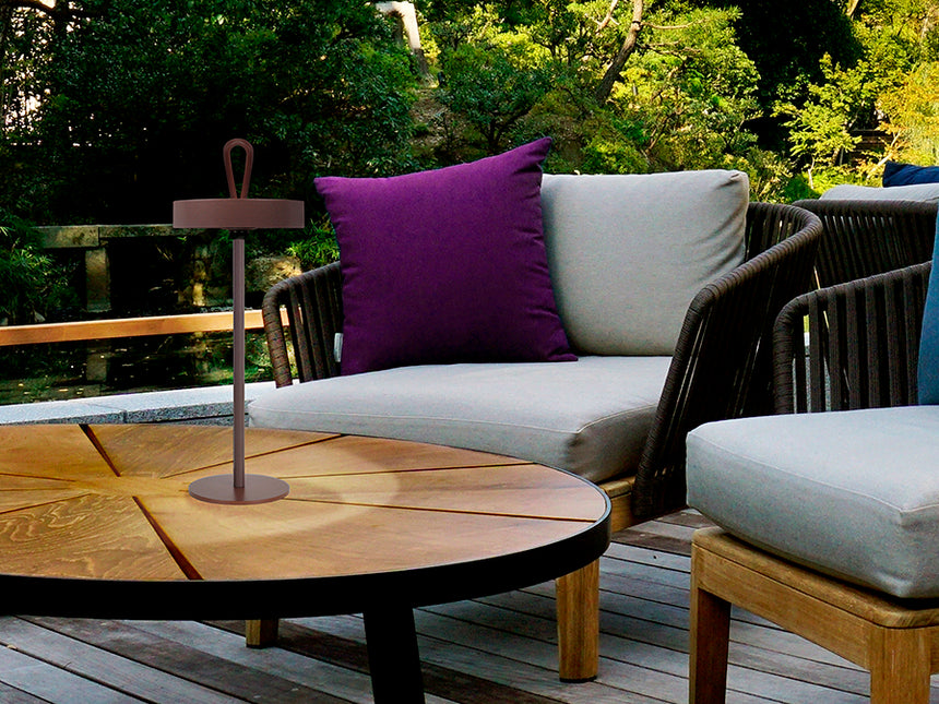 Lámpara de sobremesa Schuller Gong LED corten 3000K exterior IP54 35cm 551821 - imagen 7