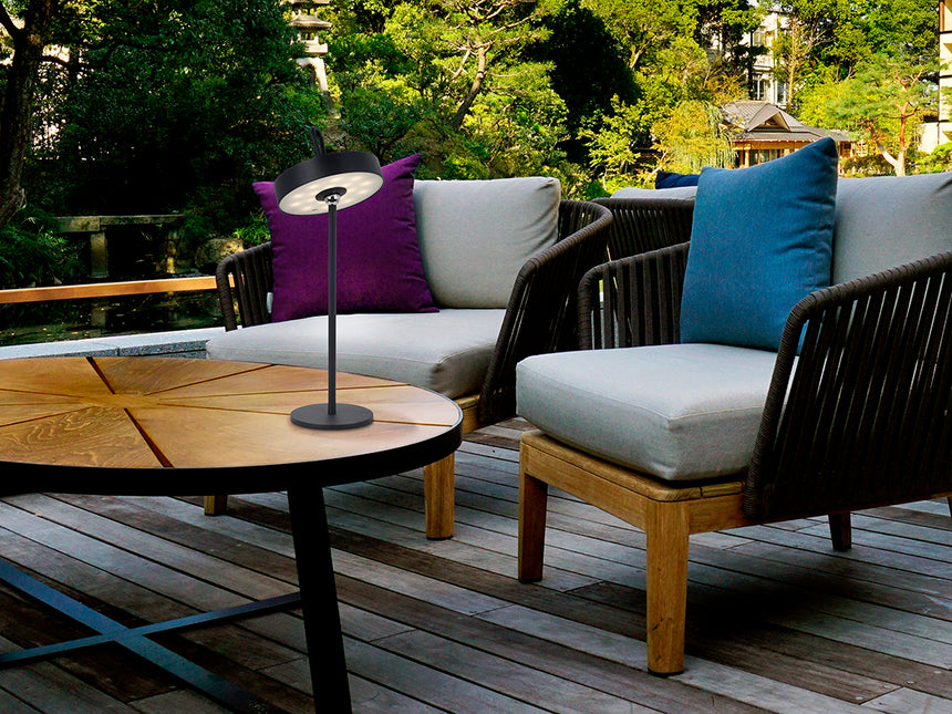 Schuller Gong Sobremesa exterior LED portátil negro 551845