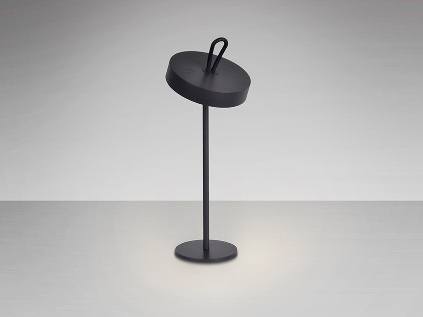 Lámpara de sobremesa Schuller Gong LED negro 3000K exterior IP54 35cm 551845 - imagen 4