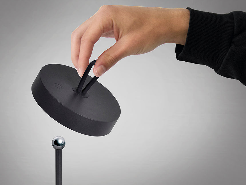 Lámpara de sobremesa Schuller Gong LED negro 3000K exterior IP54 35cm 551845 - imagen 6