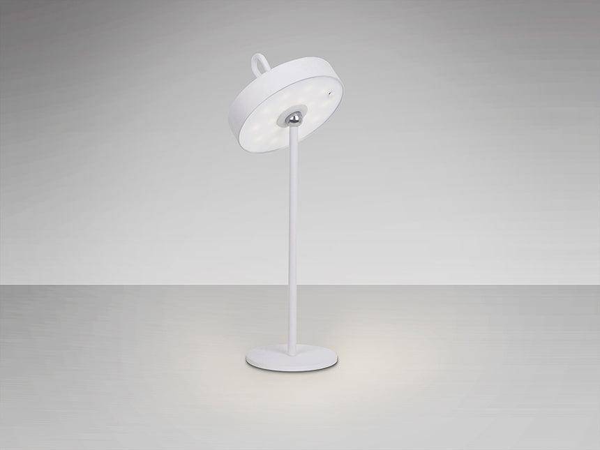 Schuller Gong Sobremesa exterior LED portátil blanco 551869