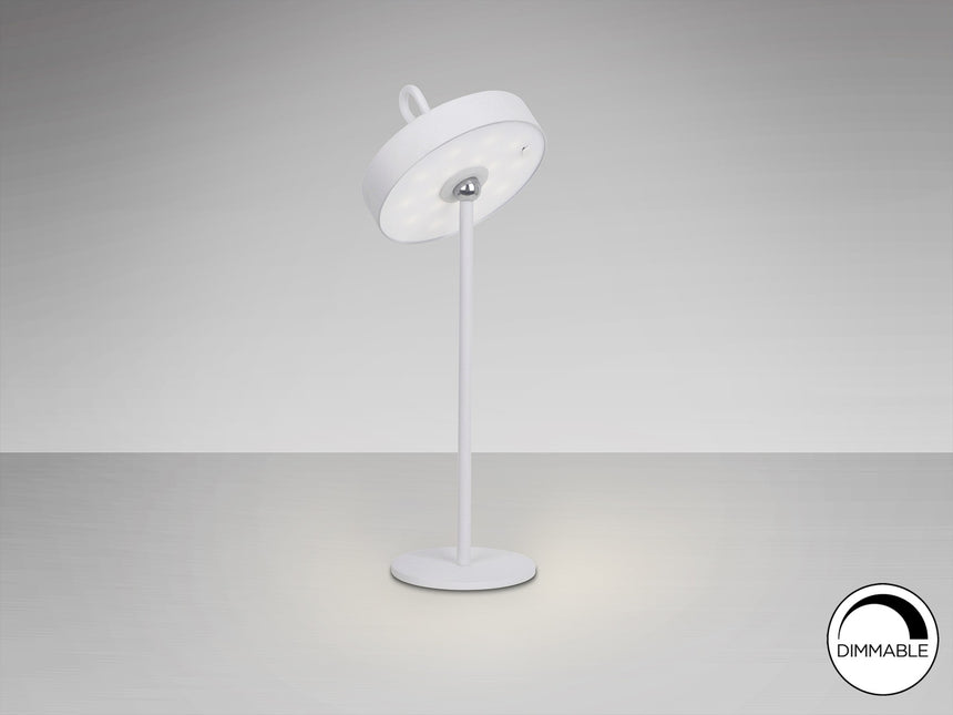 Lámpara de sobremesa Schuller Gong LED blanco 3000K exterior IP54 35cm vista 1