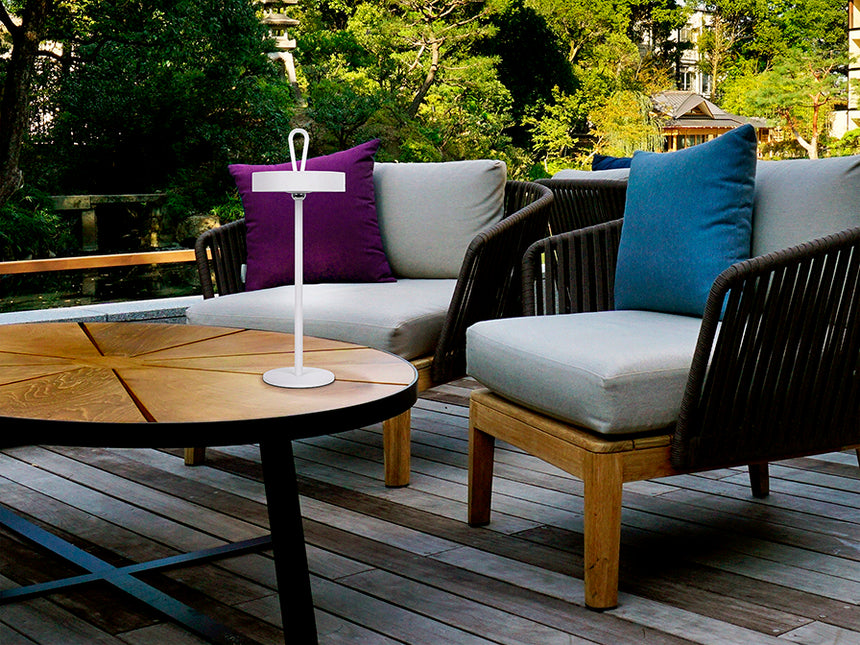 Schuller Gong Sobremesa exterior LED portátil blanco 551869