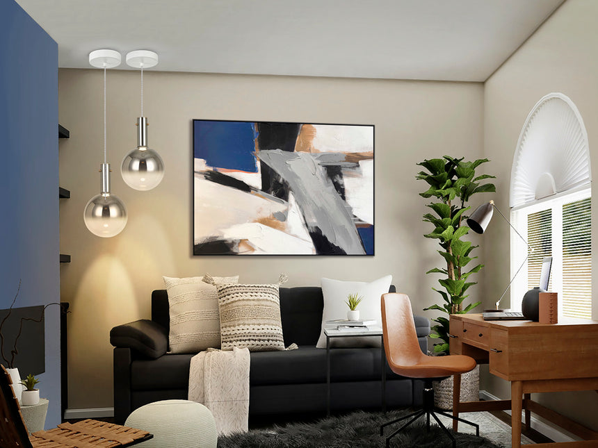 Schuller Matices Lámpara de techo colgante bola 1 luz blanco smoke 553739