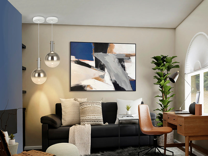 Schuller Matices Lámpara de techo colgante bola 1 luz blanco smoke 553739