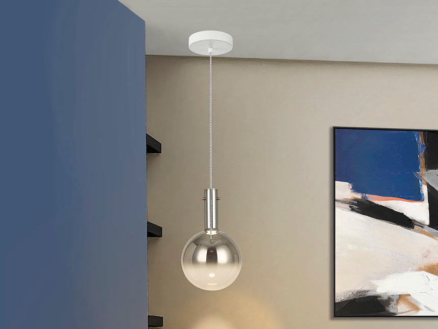 Schuller Matices Lámpara de techo colgante bola 1 luz blanco smoke 553739