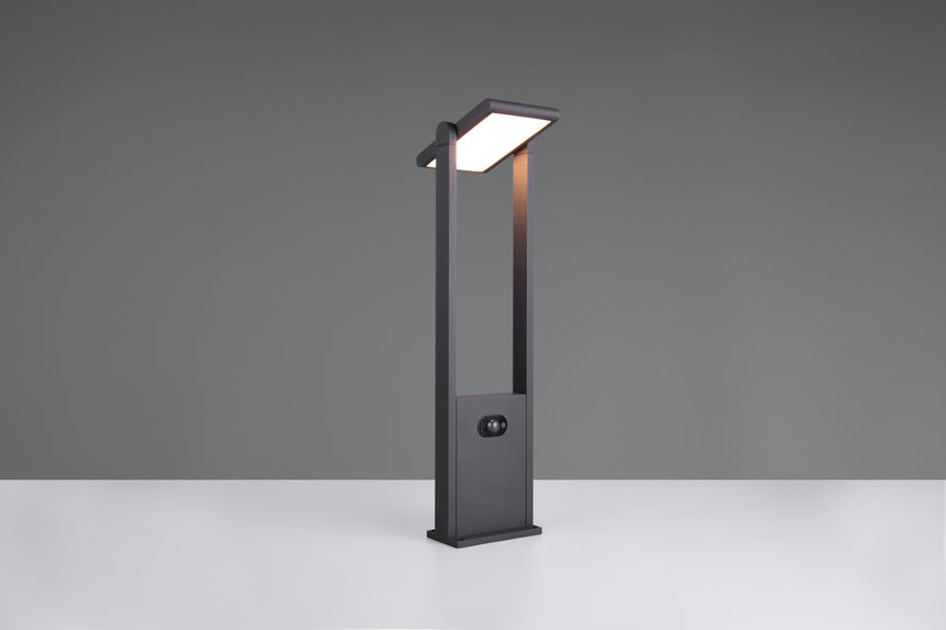 Baliza de exterior Trio Malawi LED antracita solar CCT regulable IP65 61cm 55376