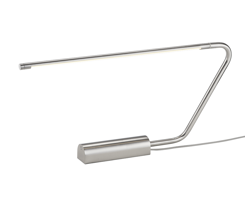Lámpara de sobremesa Trio Olea LED níquel mate táctil 33cm 554310107
