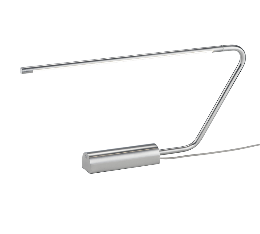 Lámpara de sobremesa Trio Olea LED níquel mate táctil 33cm 554310107
