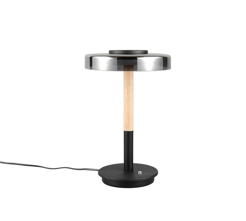 Lámpara de sobremesa Trio Celeste LED negro mate 3000K táctil 35cm 554910132 - vista 4