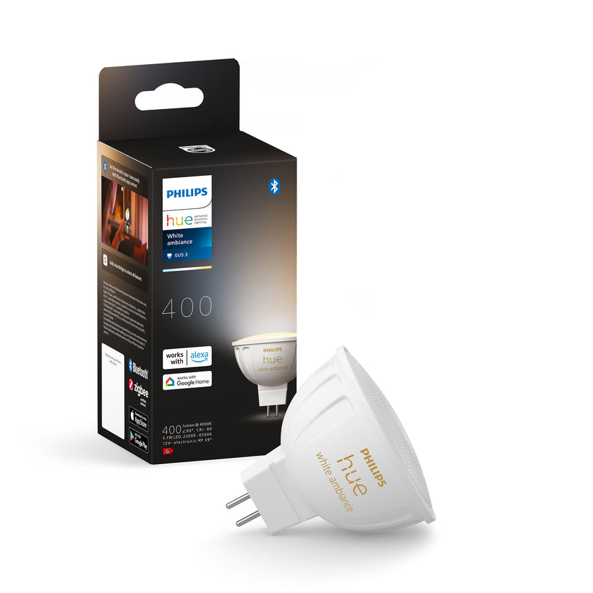 Philips Hue Bombilla dicroica White Ambiance MR16 5,1W 400lm 8719514491342