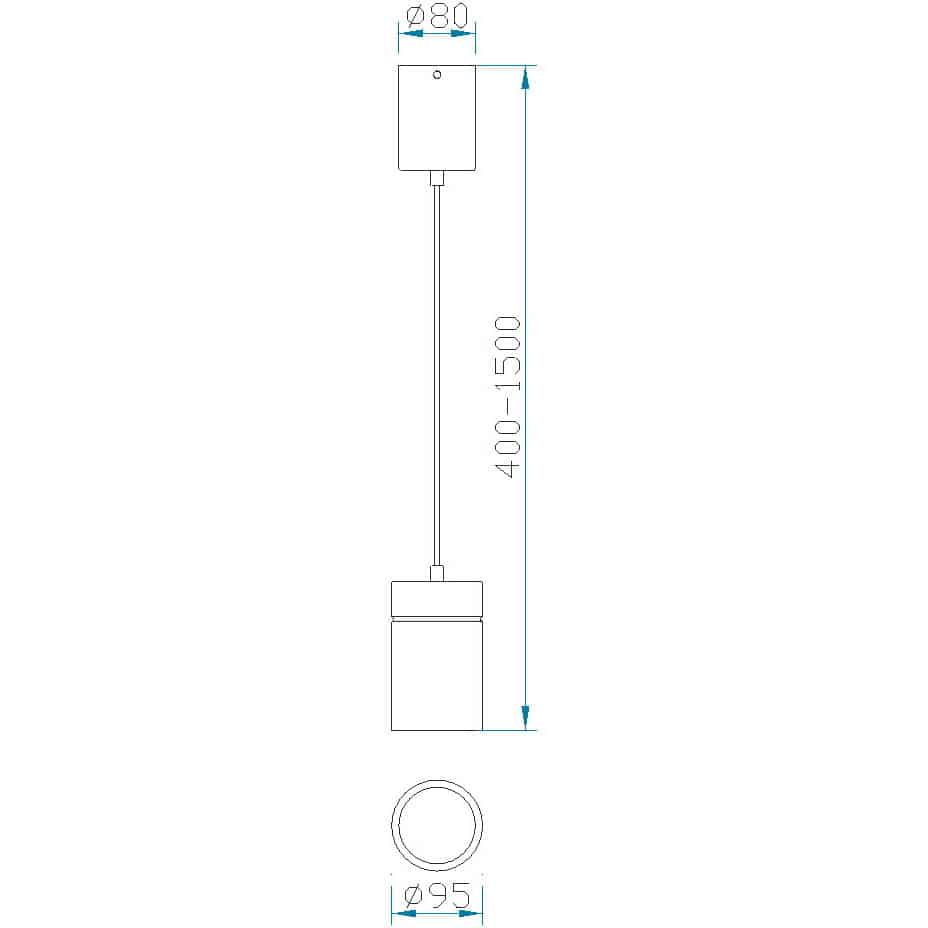 Mantra Aruba Small White Pendant Light 5623