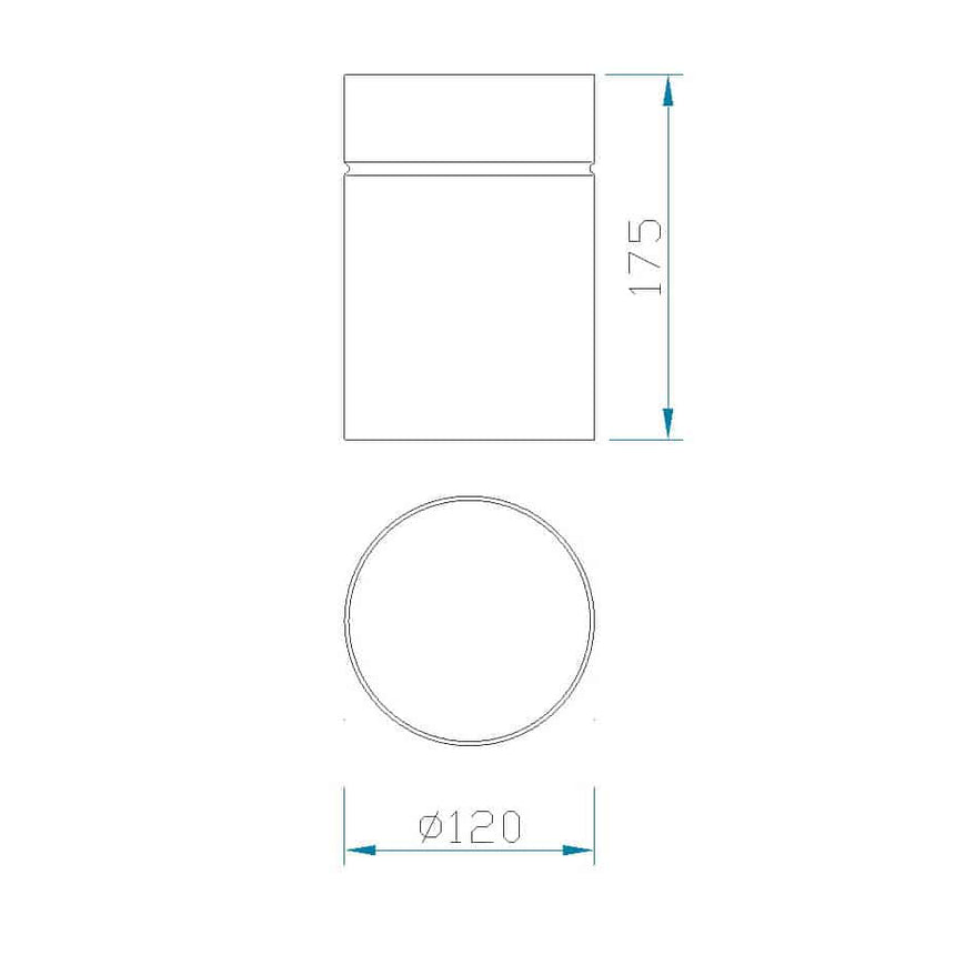 Mantra Aruba Large Surface Spotlight Gray 5628