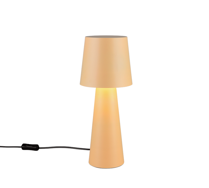 Lámpara de sobremesa Trio Nubian beige 40cm 562900144