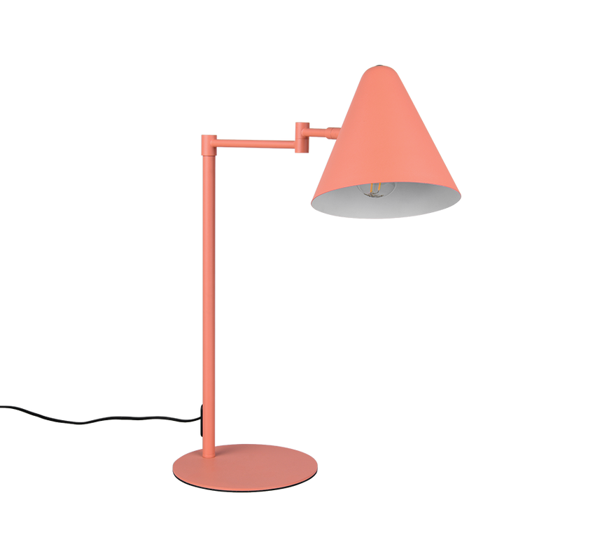 Lámpara de sobremesa Trio Cosima LED apricot 2700K 50,5cm 563900140