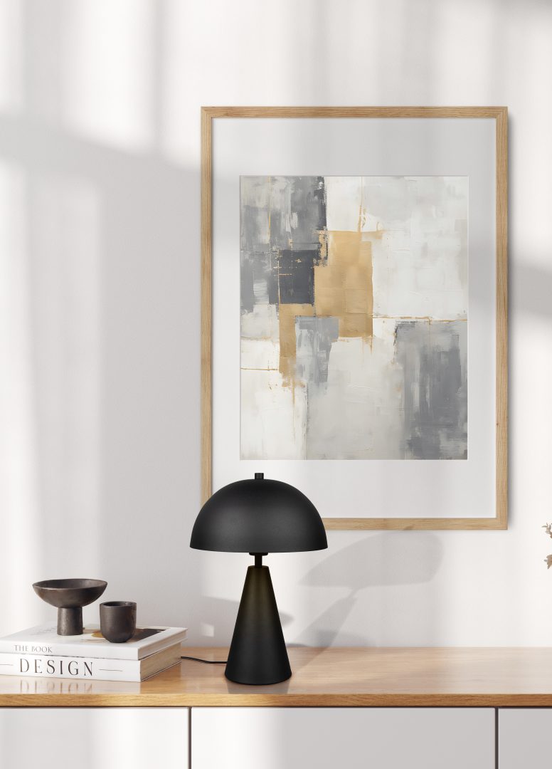 Lámpara de sobremesa Trio Alfie negro mate 43cm 565000132 - vista 6