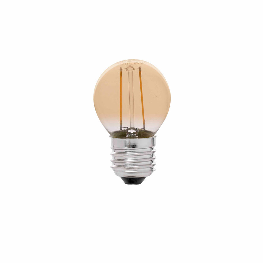 Faro Filament 17414 Bulb G45 LED Filament Amber E27 2W 2200K vintage