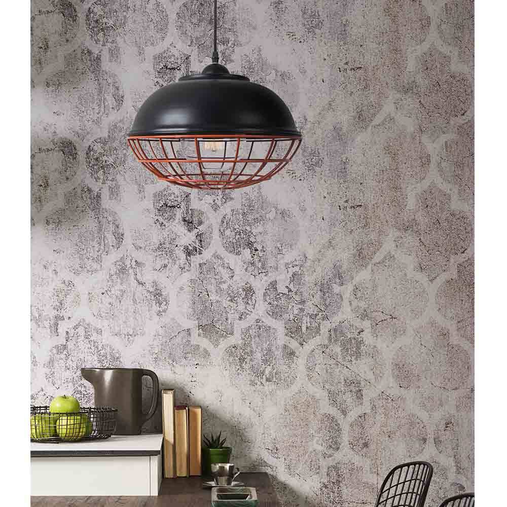 Forlight FIRE 1DE0266NEG Colgante vintage 1 luz negro