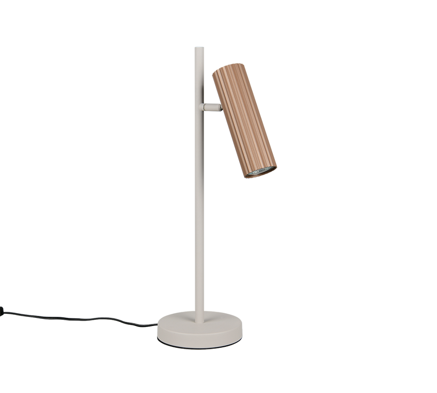 Lámpara de sobremesa Trio Soka LED marrón café 3000K 50cm 567700165