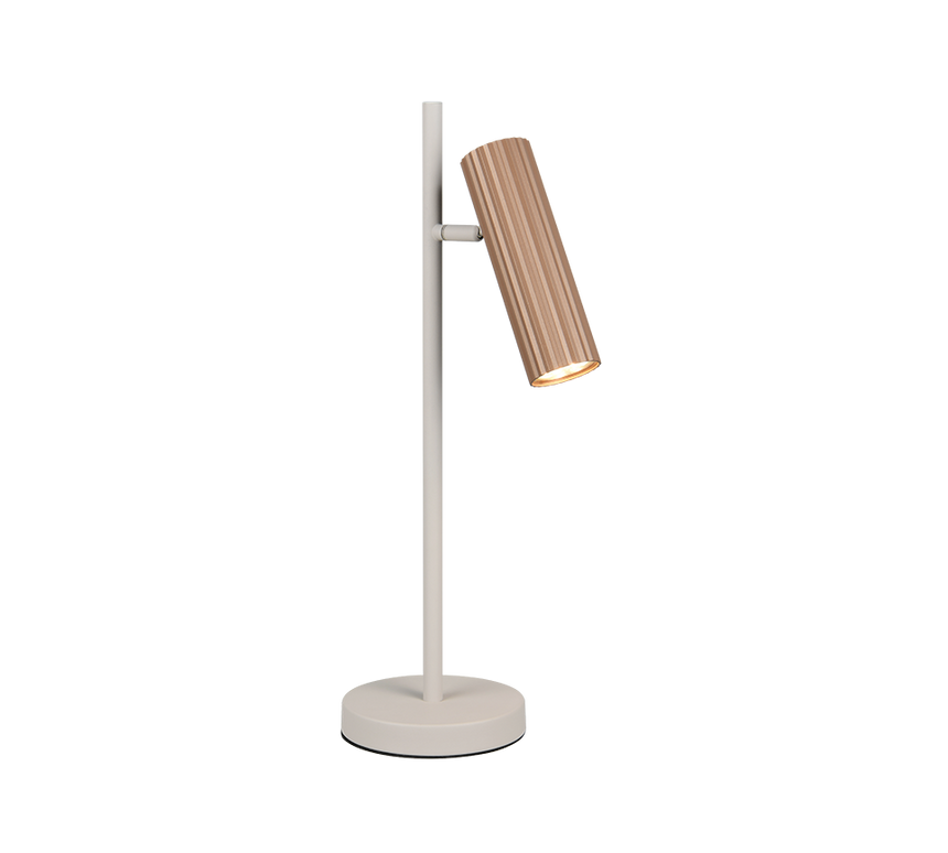Lámpara de sobremesa Trio Soka LED marrón café 3000K 50cm 567700165