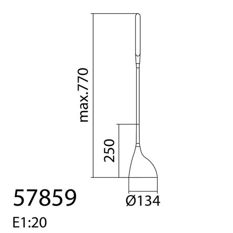 MDC ROBIN 578599102 Flexo LED 10W 4000K Negro
