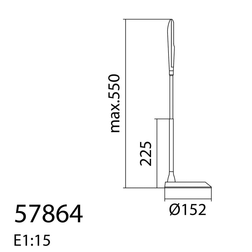 MDC MAGI 578649102 Flexo LED con cargador moviles 5W 500lm Negro