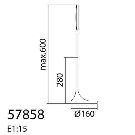 MDC LOUPE 578589102 Flexo LED 17W 1400lm Negro