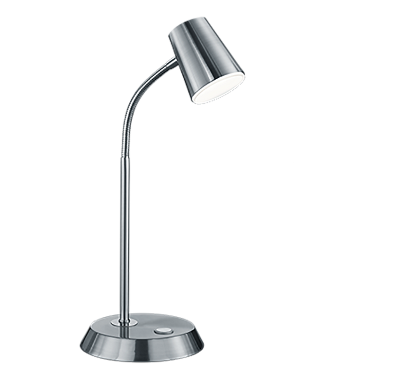 Trio Narcos Matte Nickel Metal LED Table Lamp 573190107