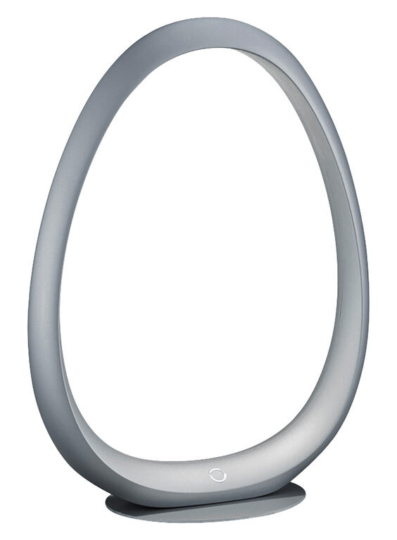 Lámpara de sobremesa MDC Ring LED plata 4000K regulable 4W 573343221