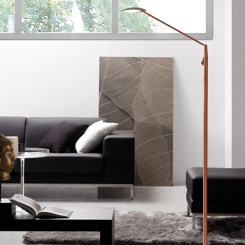 MDC SIONE 573520720 LED READER floor lamp copper + anthracite