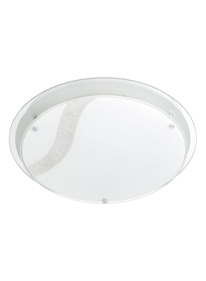 Plafón de techo MDC gio E27 3 luces cristal 574973092