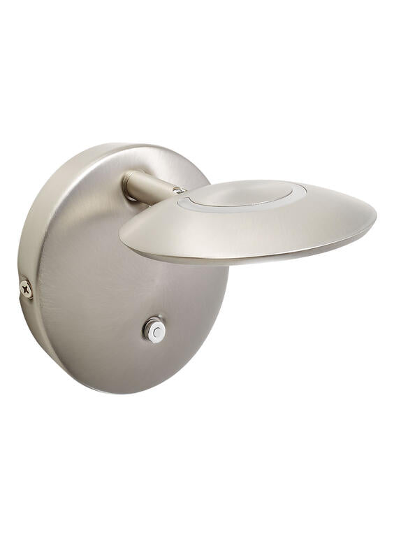 Aplique de pared MDC Zenit LED gris 3000K regulable 7W 575099702