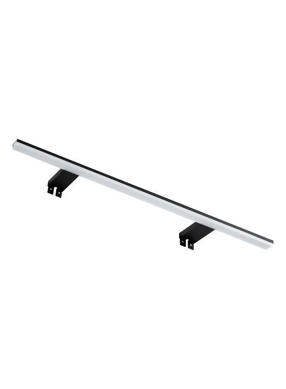 Aplique para espejo MDC Tiwall Kit LED negro mate 3000K IP44 75cm 20W 576889109