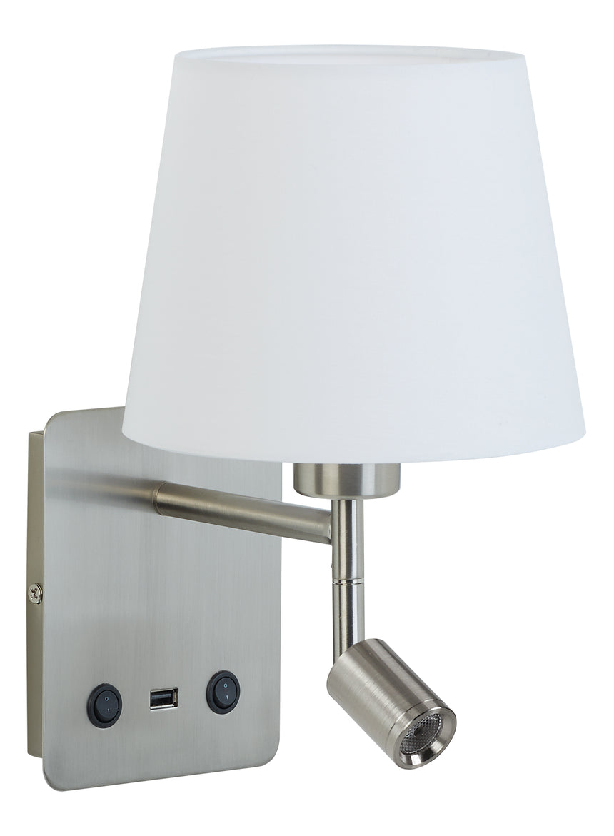 Aplique de pared MDC Mailand LED blanco bronce orientable 3000K regulable 40W 577188106