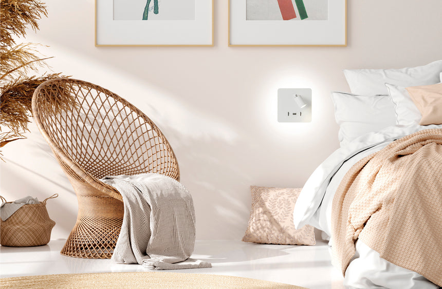 Aplique de pared MDC LED satinado níquel 3000K 3W 577213602