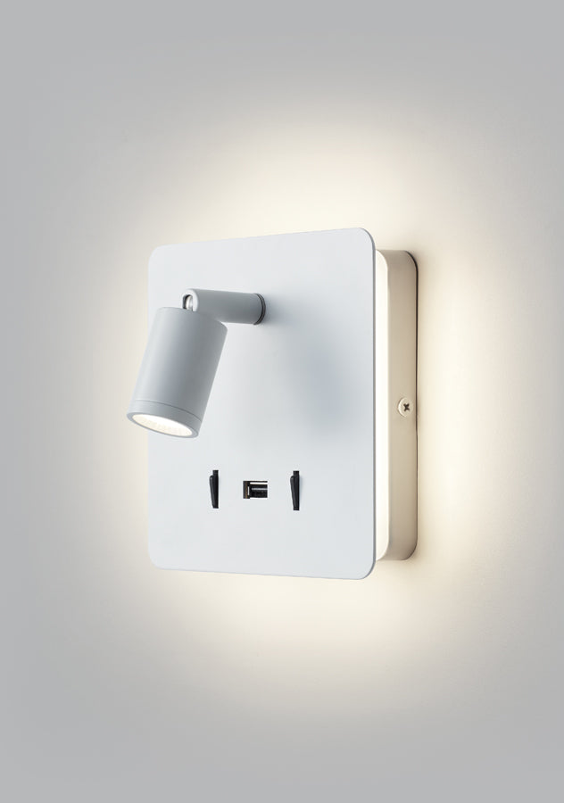 Aplique de pared MDC LED satinado níquel 3000K 3W 577213602