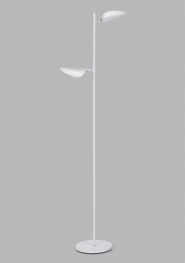 Lámpara de pie de salón MDC Senda LED 2 luces negro 3000K 14W 577809102