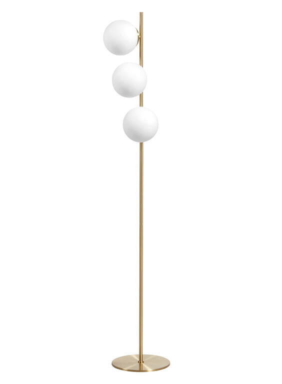 Lámpara de pie de salón MDC Rondo E27 cristal blanco IP20 20W 578046101