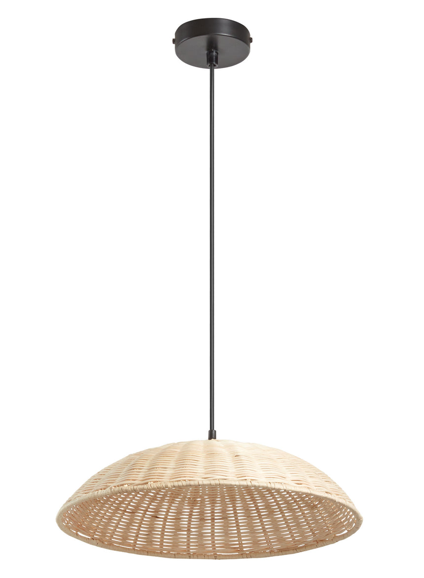 Plafón de techo MDC trenza E27 madera natural 579395501